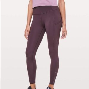 Lululemon Fast and Free Tight in Plum Shadow